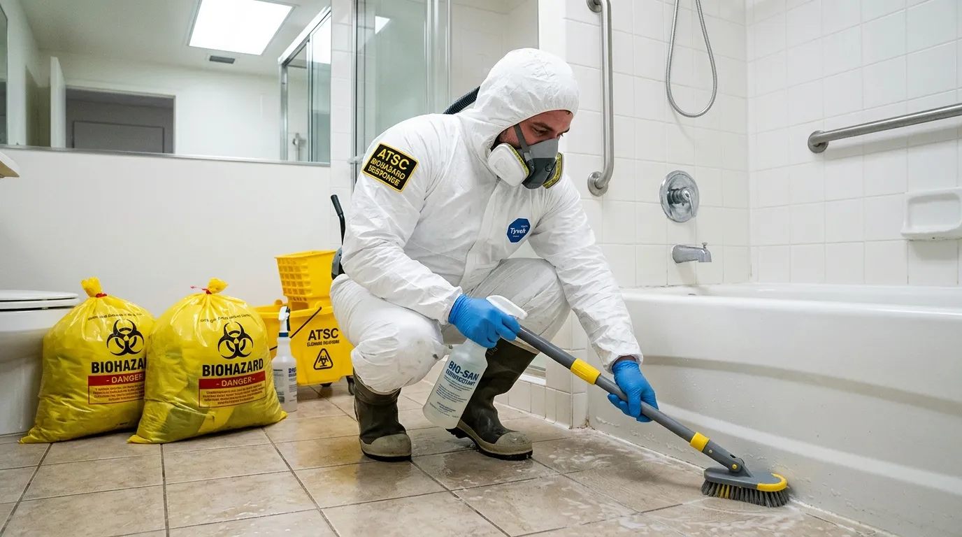 Decontamination equipment deployed for Blood Cleanup in Whitehall Township